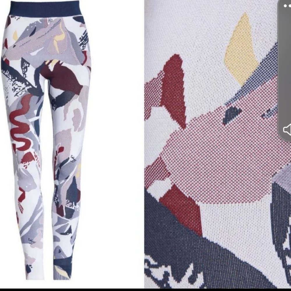 SWEATY BETTY Base Layer Leggings Ski Print White Mountain medium